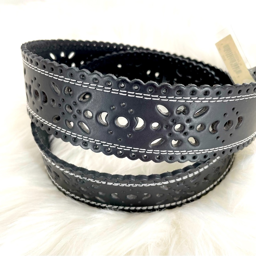 New Relic Belt Black Bonded Leather